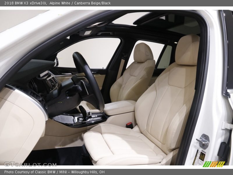 Alpine White / Canberra Beige/Black 2018 BMW X3 xDrive30i