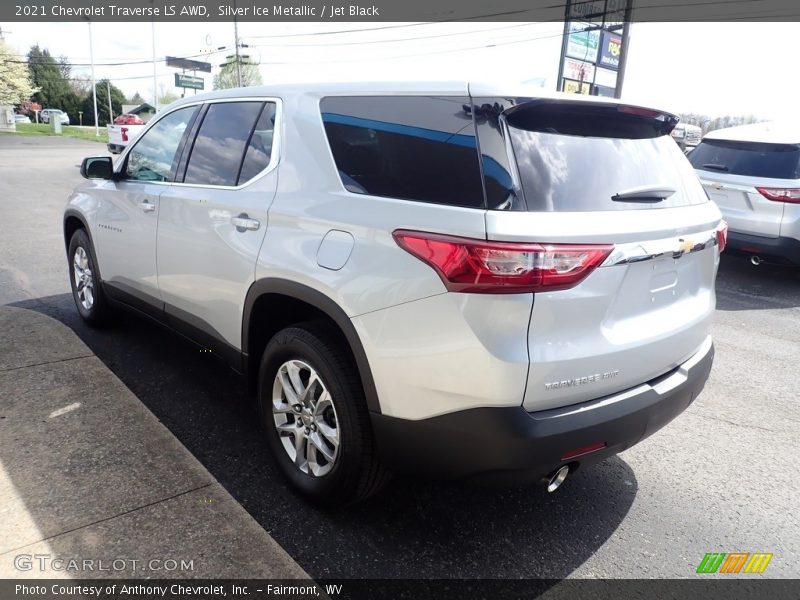 Silver Ice Metallic / Jet Black 2021 Chevrolet Traverse LS AWD