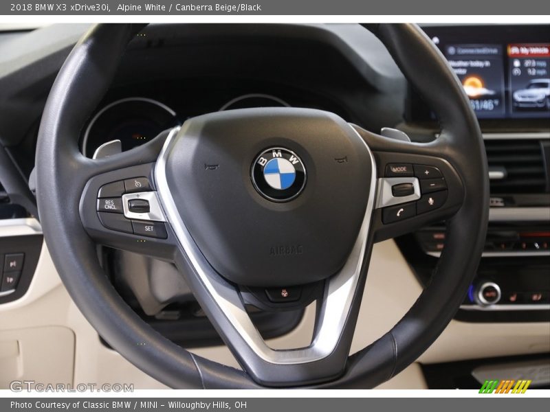 Alpine White / Canberra Beige/Black 2018 BMW X3 xDrive30i