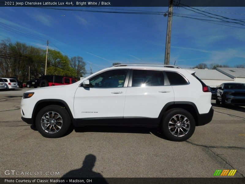 Bright White / Black 2021 Jeep Cherokee Latitude Lux 4x4