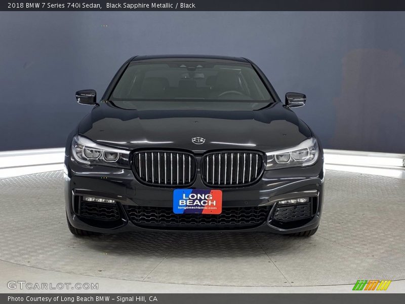 Black Sapphire Metallic / Black 2018 BMW 7 Series 740i Sedan