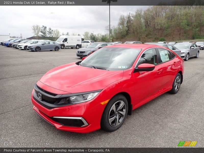 Front 3/4 View of 2021 Civic LX Sedan