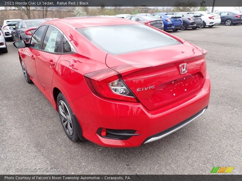 Rallye Red / Black 2021 Honda Civic LX Sedan