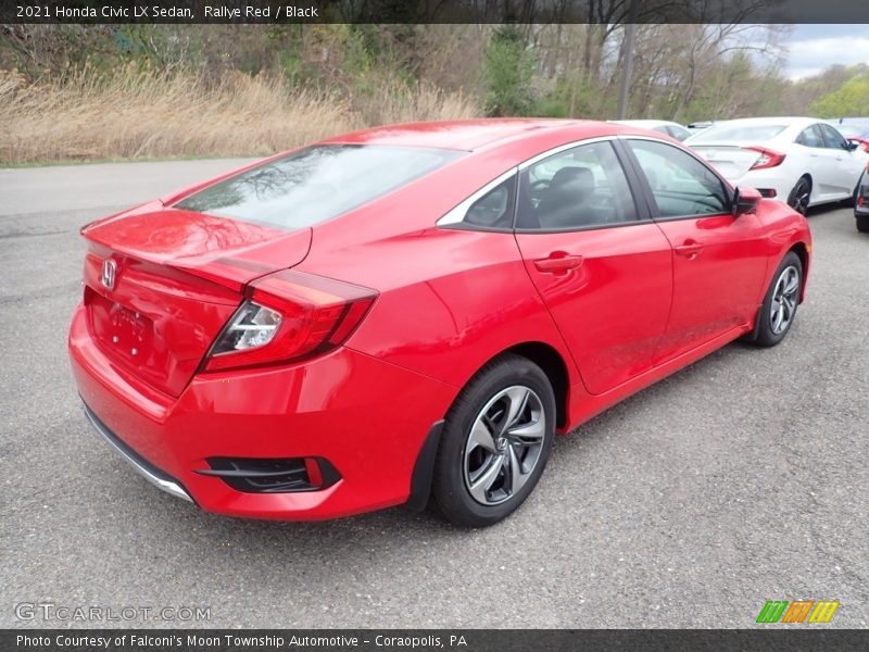 Rallye Red / Black 2021 Honda Civic LX Sedan