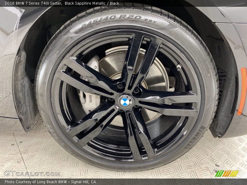Black Sapphire Metallic / Black 2018 BMW 7 Series 740i Sedan