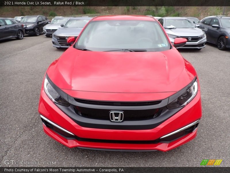 Rallye Red / Black 2021 Honda Civic LX Sedan