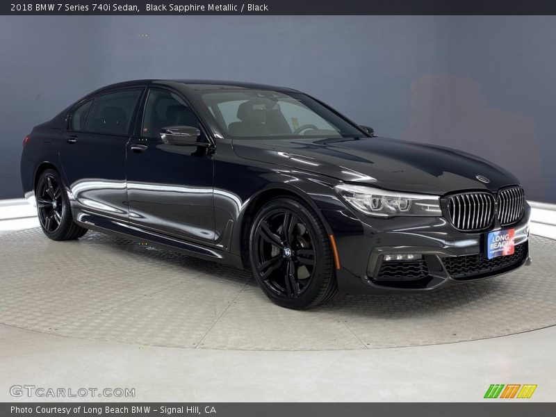 Black Sapphire Metallic / Black 2018 BMW 7 Series 740i Sedan