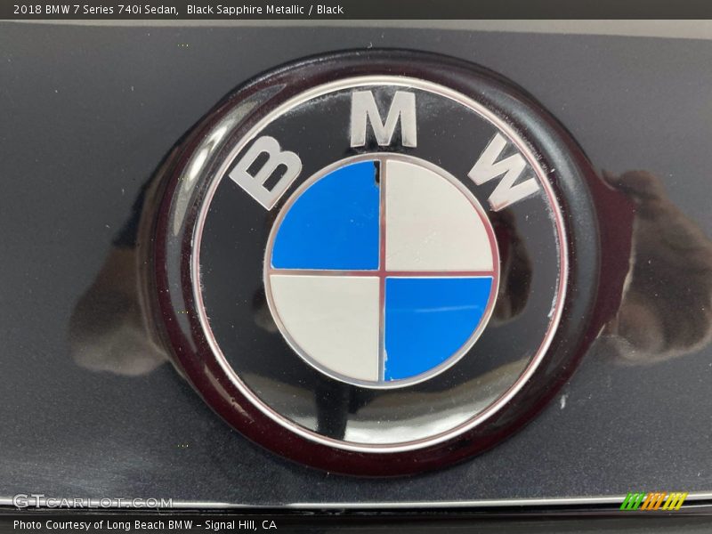 Black Sapphire Metallic / Black 2018 BMW 7 Series 740i Sedan