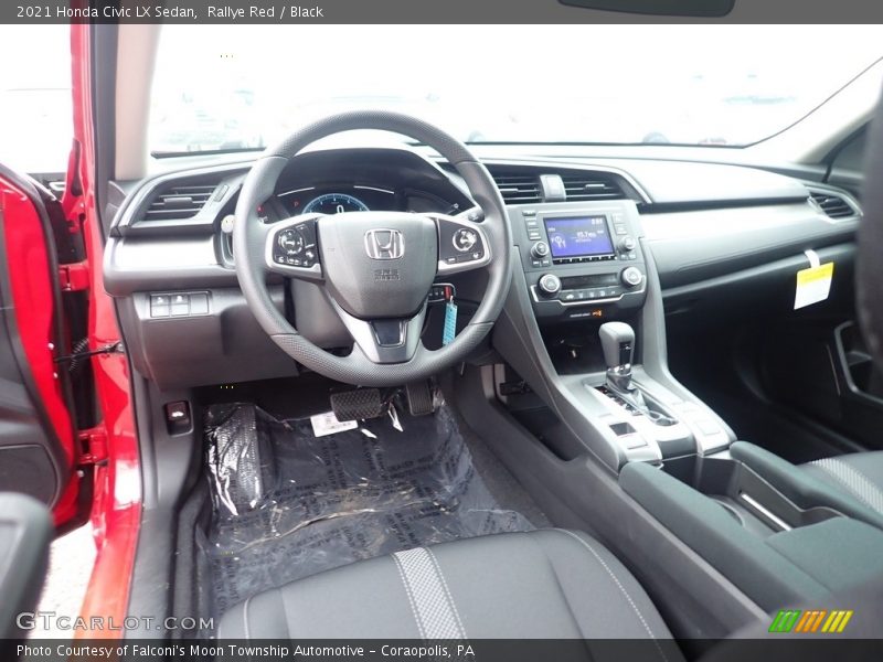  2021 Civic LX Sedan Black Interior