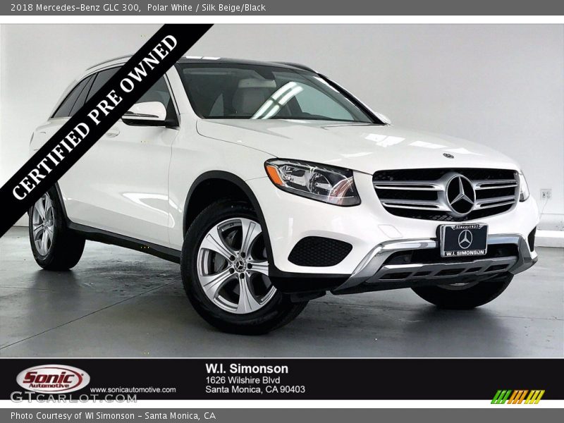 Polar White / Silk Beige/Black 2018 Mercedes-Benz GLC 300