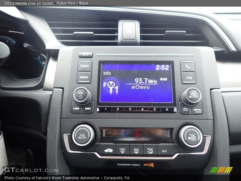 Controls of 2021 Civic LX Sedan