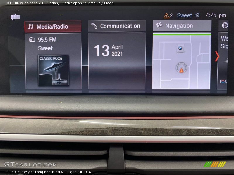 Black Sapphire Metallic / Black 2018 BMW 7 Series 740i Sedan