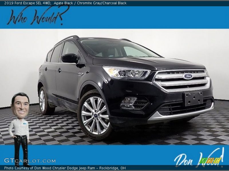 Agate Black / Chromite Gray/Charcoal Black 2019 Ford Escape SEL 4WD