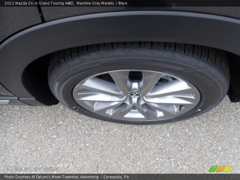 Machine Gray Metallic / Black 2021 Mazda CX-9 Grand Touring AWD