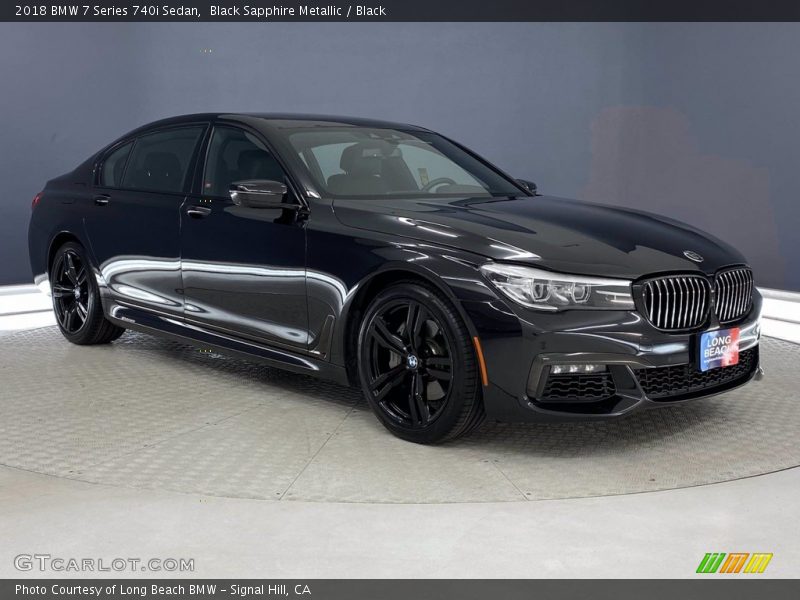 Black Sapphire Metallic / Black 2018 BMW 7 Series 740i Sedan