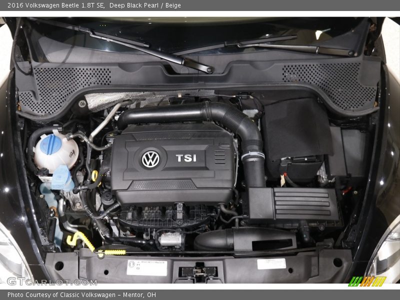 Deep Black Pearl / Beige 2016 Volkswagen Beetle 1.8T SE
