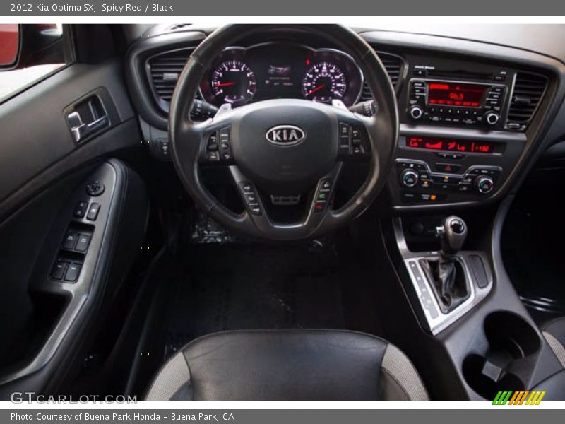 Spicy Red / Black 2012 Kia Optima SX