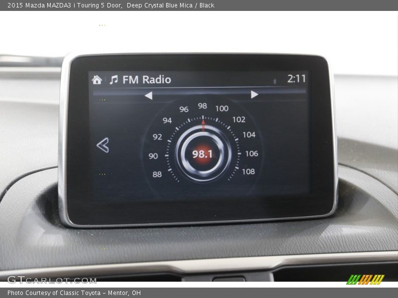 Deep Crystal Blue Mica / Black 2015 Mazda MAZDA3 i Touring 5 Door