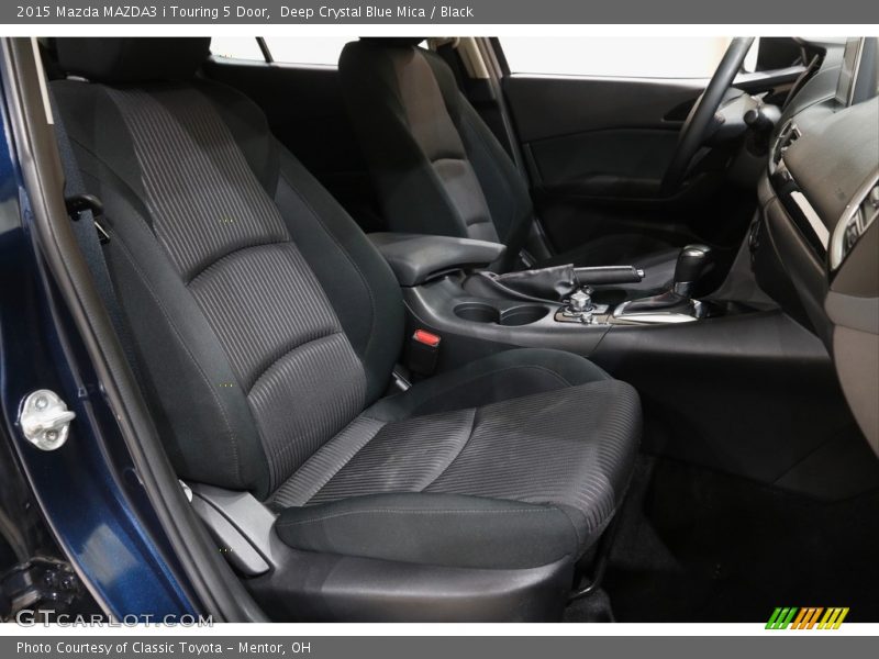 Deep Crystal Blue Mica / Black 2015 Mazda MAZDA3 i Touring 5 Door