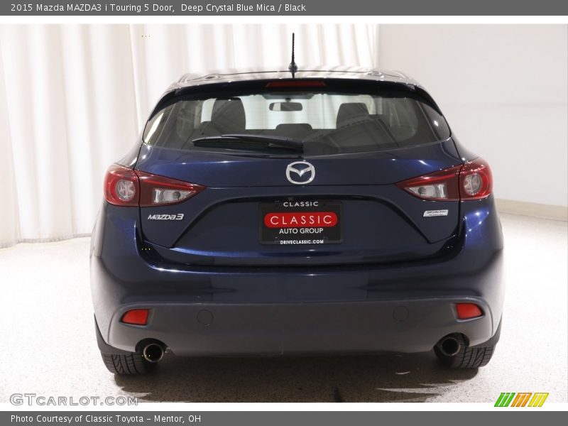 Deep Crystal Blue Mica / Black 2015 Mazda MAZDA3 i Touring 5 Door