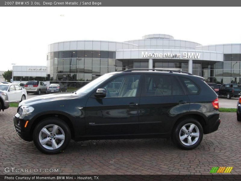 Deep Green Metallic / Sand Beige 2007 BMW X5 3.0si