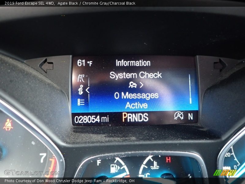 Agate Black / Chromite Gray/Charcoal Black 2019 Ford Escape SEL 4WD