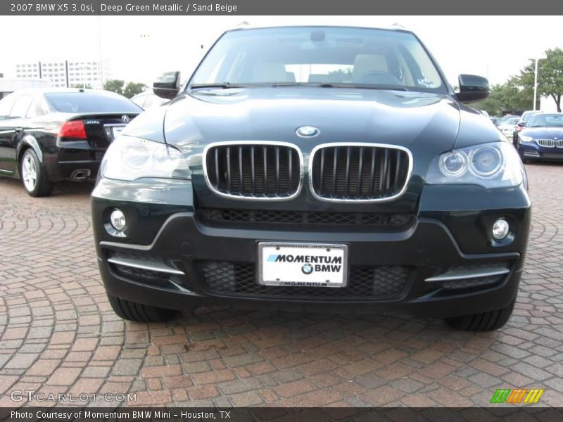 Deep Green Metallic / Sand Beige 2007 BMW X5 3.0si