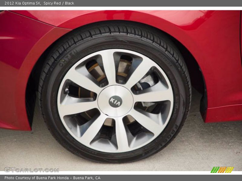 Spicy Red / Black 2012 Kia Optima SX