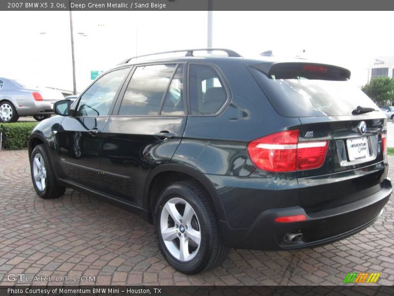 Deep Green Metallic / Sand Beige 2007 BMW X5 3.0si