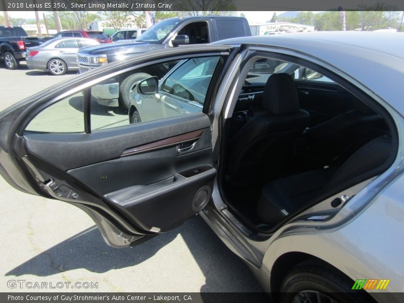 Silver Lining Metallic / Stratus Gray 2018 Lexus ES 350
