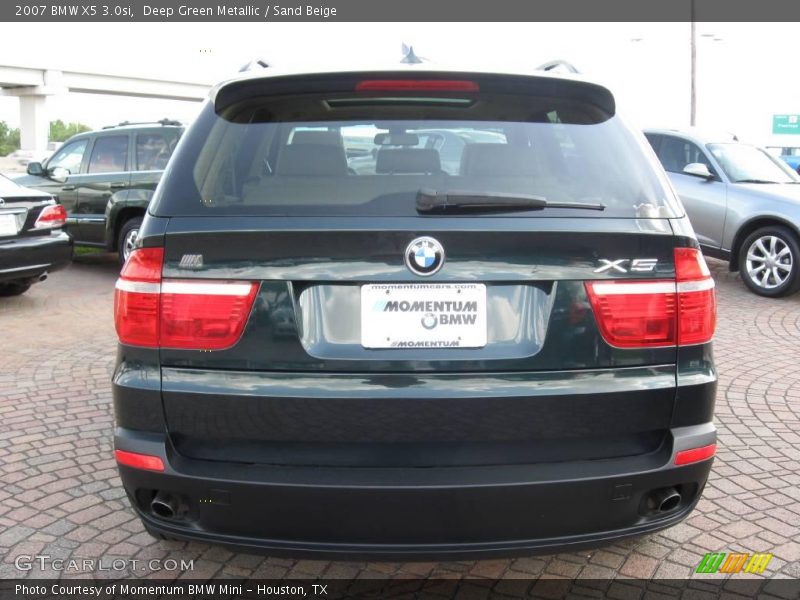 Deep Green Metallic / Sand Beige 2007 BMW X5 3.0si