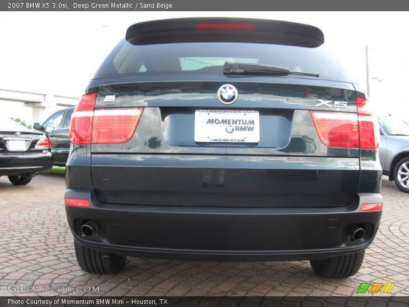 Deep Green Metallic / Sand Beige 2007 BMW X5 3.0si