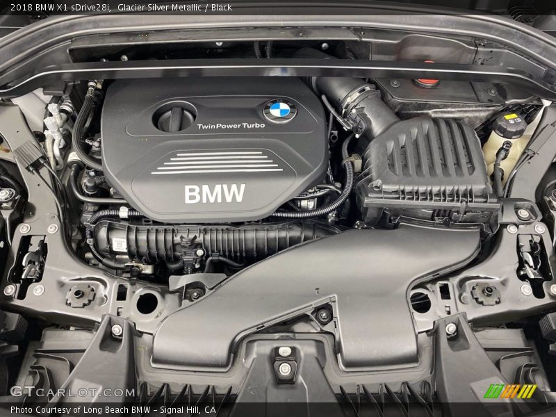 Glacier Silver Metallic / Black 2018 BMW X1 sDrive28i
