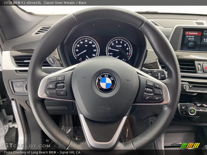 Glacier Silver Metallic / Black 2018 BMW X1 sDrive28i
