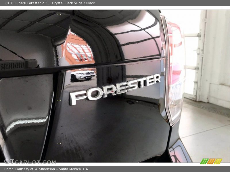 Crystal Black Silica / Black 2018 Subaru Forester 2.5i