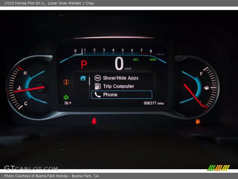 Lunar Silver Metallic / Gray 2020 Honda Pilot EX-L