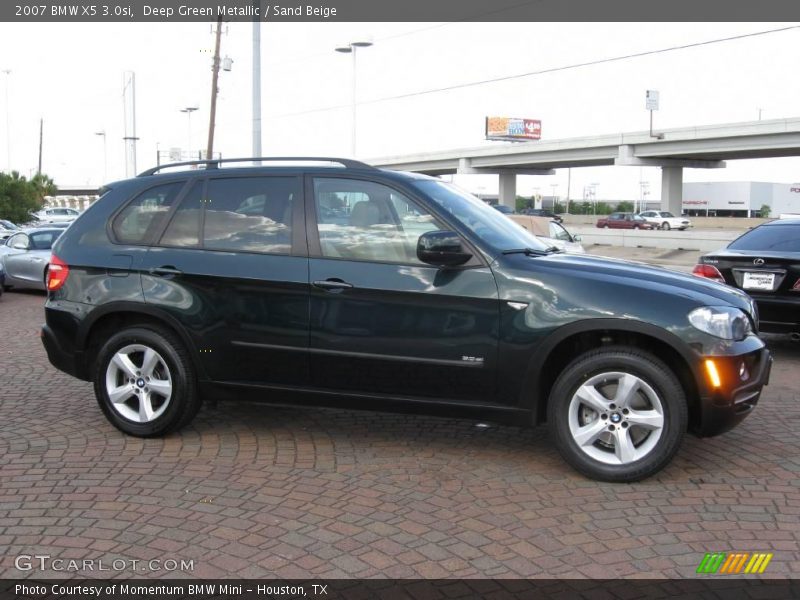 Deep Green Metallic / Sand Beige 2007 BMW X5 3.0si