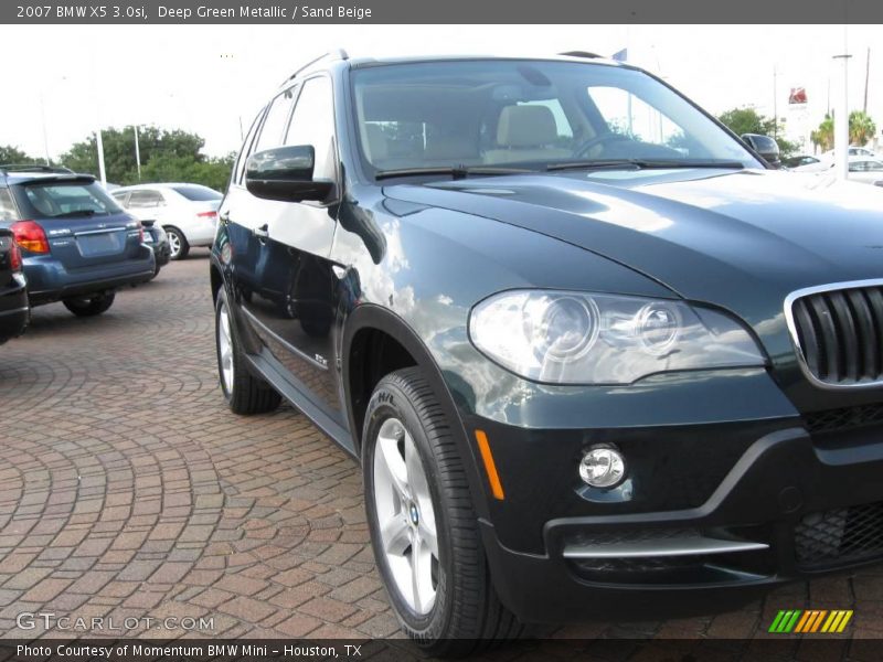 Deep Green Metallic / Sand Beige 2007 BMW X5 3.0si