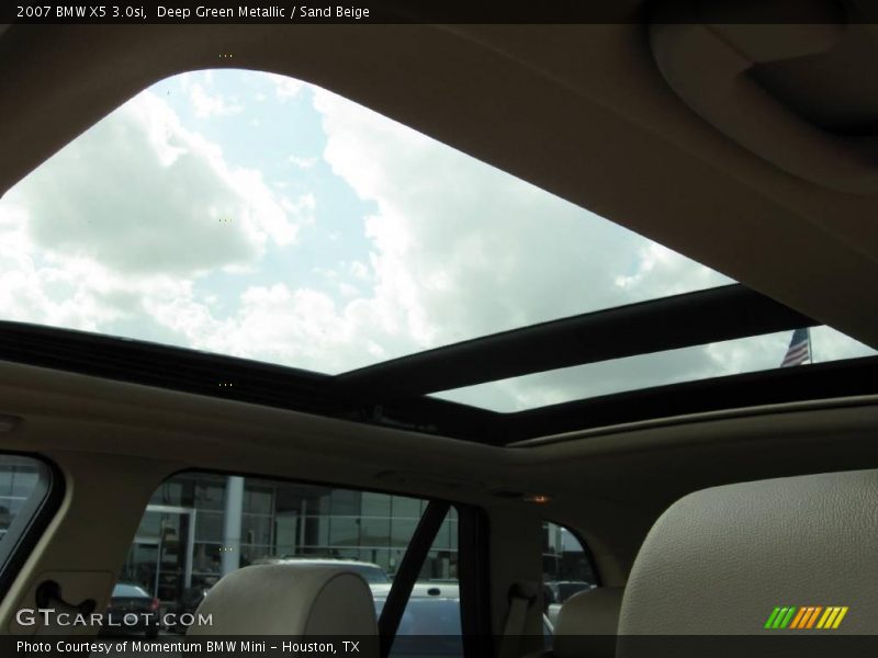 Deep Green Metallic / Sand Beige 2007 BMW X5 3.0si