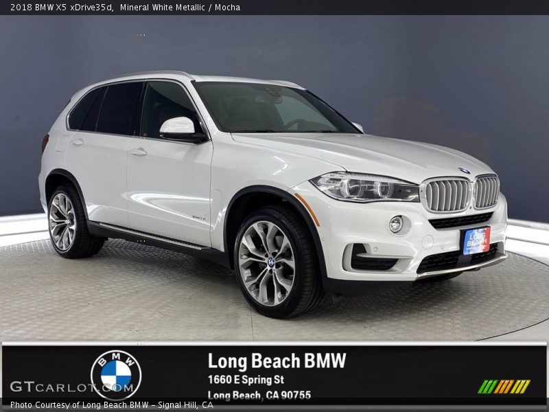 Mineral White Metallic / Mocha 2018 BMW X5 xDrive35d