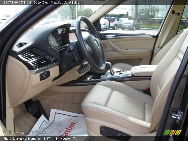 Deep Green Metallic / Sand Beige 2007 BMW X5 3.0si