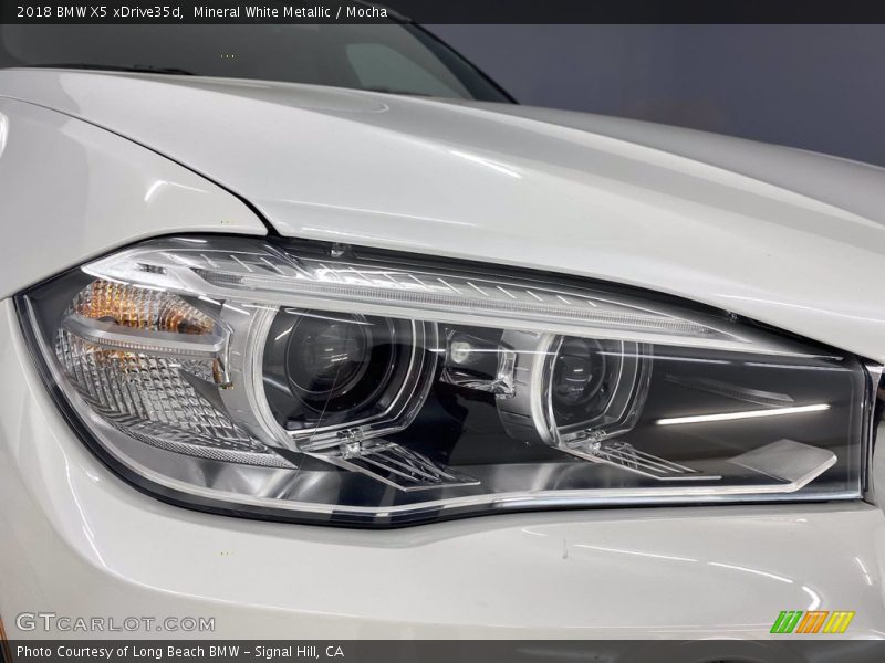 Mineral White Metallic / Mocha 2018 BMW X5 xDrive35d