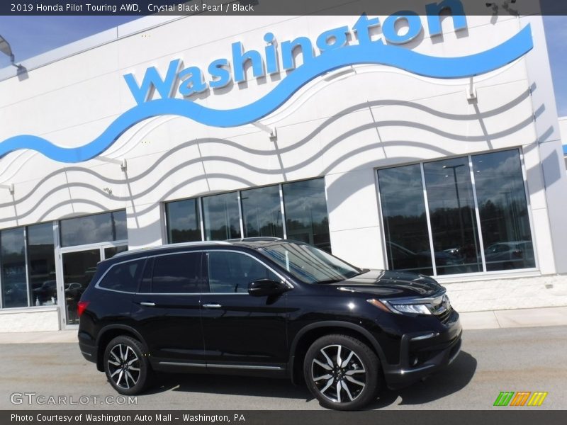 Crystal Black Pearl / Black 2019 Honda Pilot Touring AWD