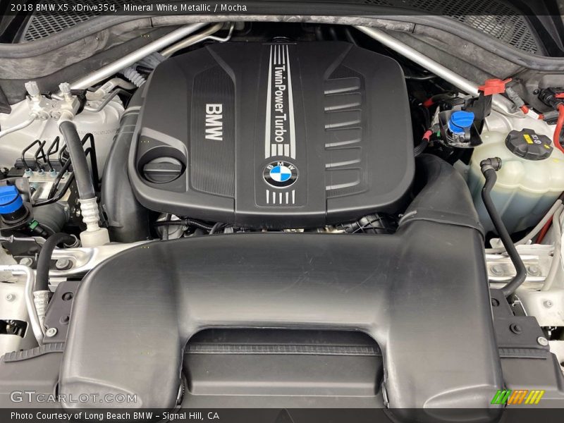 Mineral White Metallic / Mocha 2018 BMW X5 xDrive35d