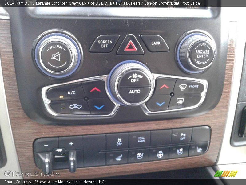 Controls of 2014 3500 Laramie Longhorn Crew Cab 4x4 Dually