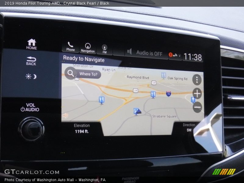 Crystal Black Pearl / Black 2019 Honda Pilot Touring AWD