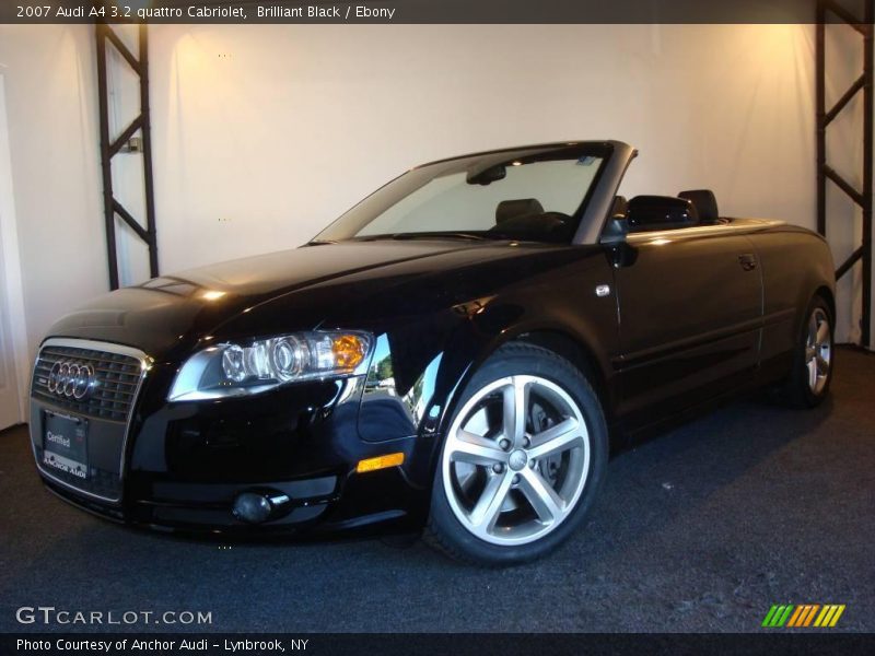 Brilliant Black / Ebony 2007 Audi A4 3.2 quattro Cabriolet