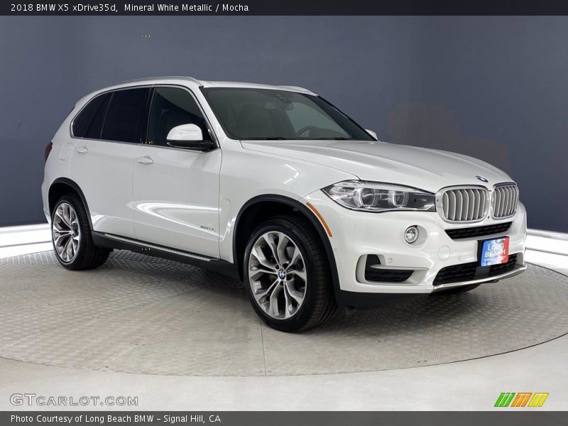 Mineral White Metallic / Mocha 2018 BMW X5 xDrive35d