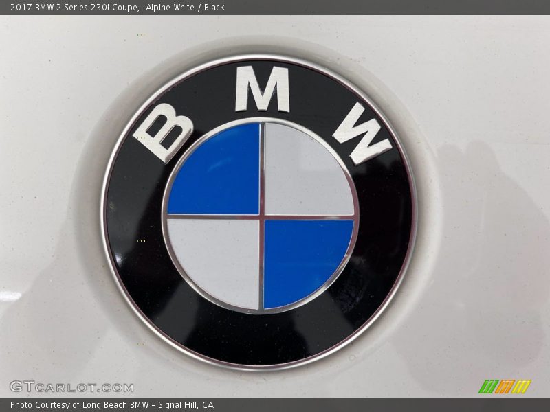 Alpine White / Black 2017 BMW 2 Series 230i Coupe