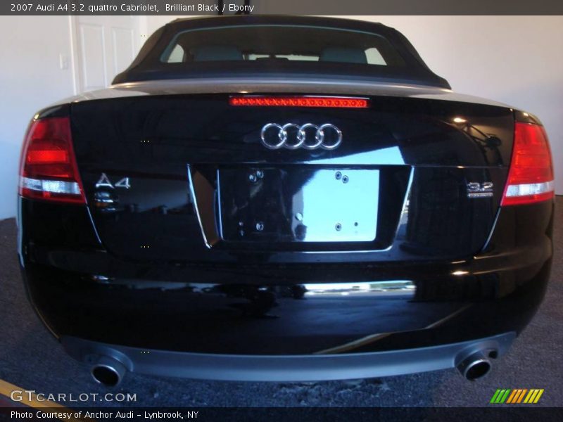 Brilliant Black / Ebony 2007 Audi A4 3.2 quattro Cabriolet
